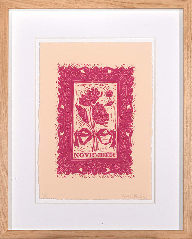 Rory Hutton, Months of the Year, Pink, 2023