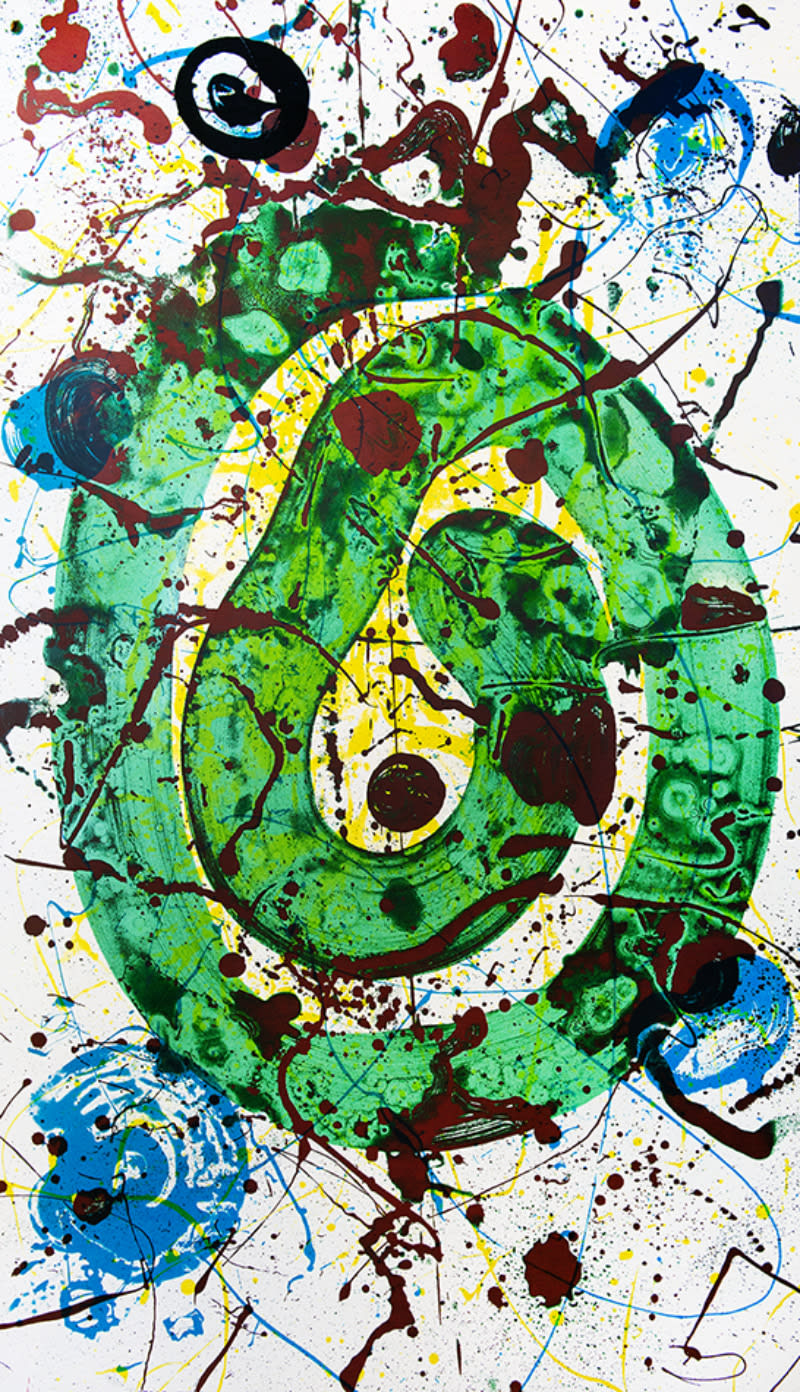 Sam Francis, For the Blue Sons of the Air, 1990