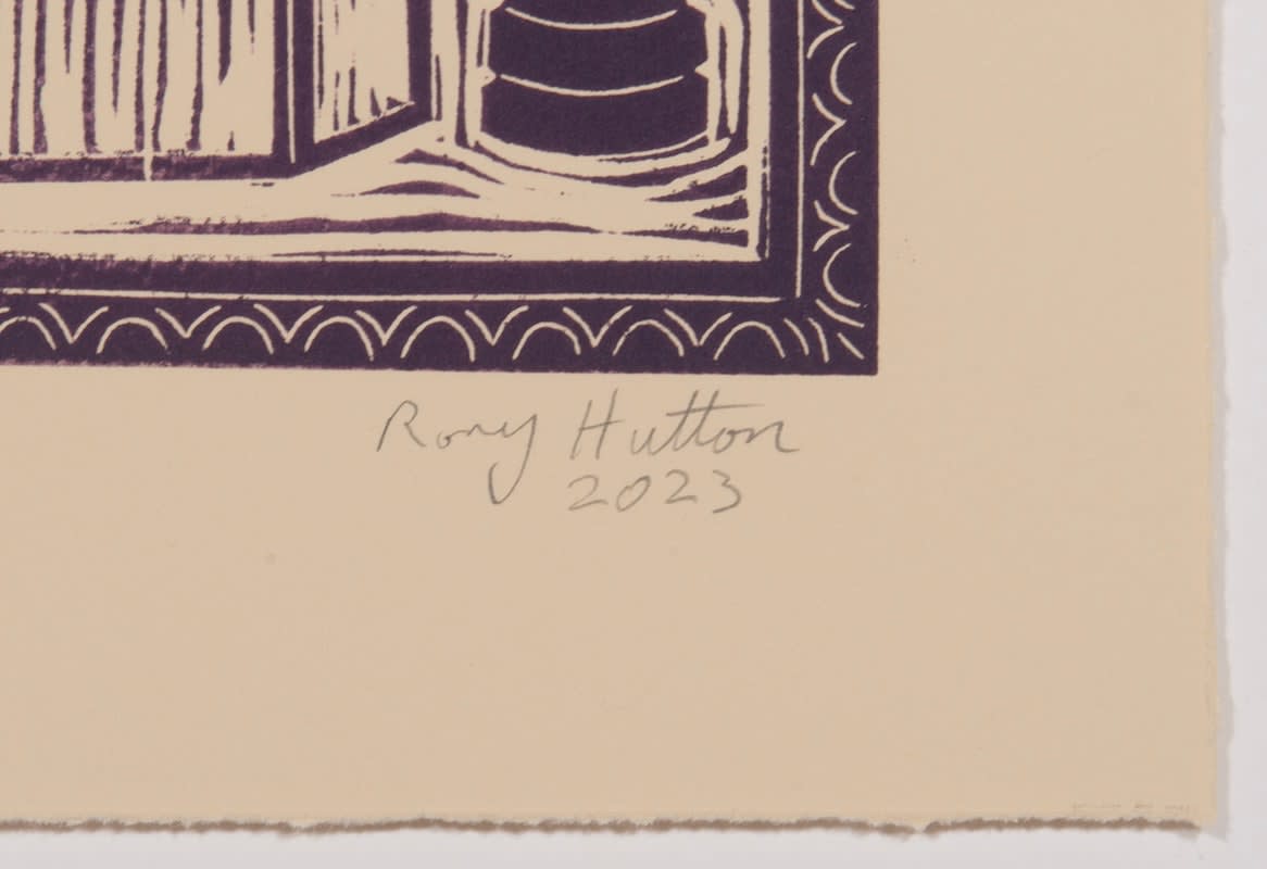 Rory Hutton, Potting Shed I (Green/Purple Ombré), 2023