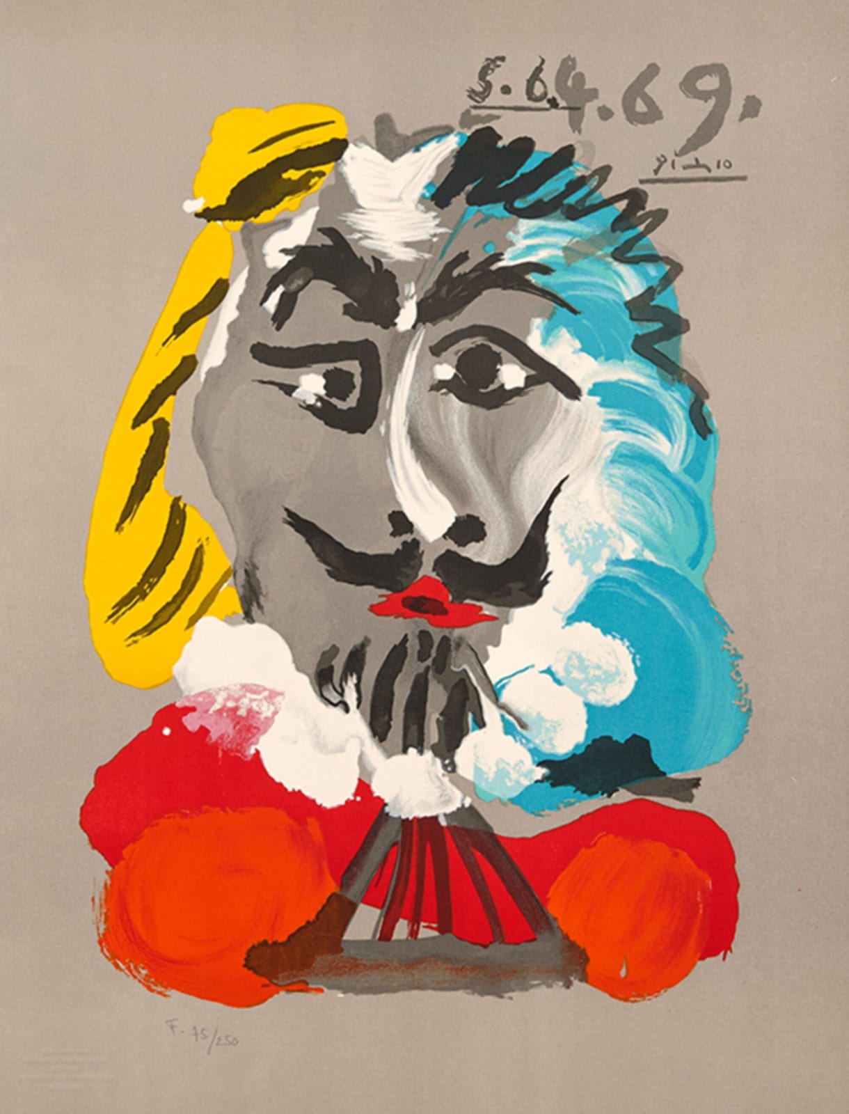 Pablo Picasso, Les Portraits Imaginaries: One Plate, 1969
