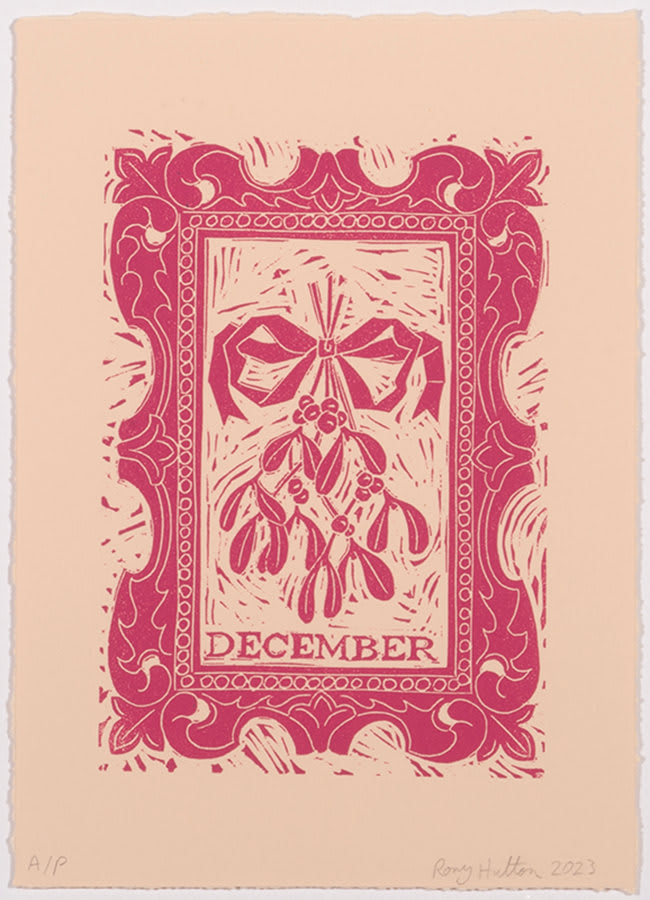 Rory Hutton, December, from Months of the Year, Pink, 2023