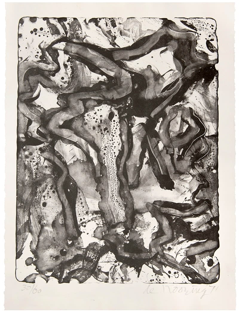 Willem DE KOONING, Landscape at Stanton Street , 1971