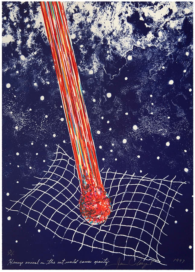 James Rosenquist, Henry's Arrival on the Art World Causes Gravity, from The Geldzahler Portfolio, 1997