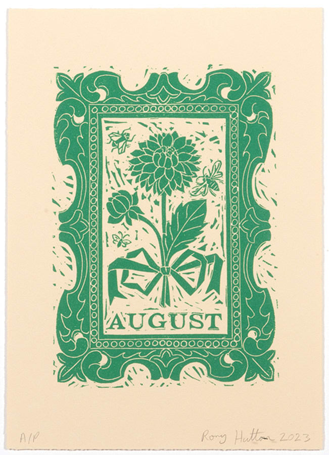 Rory Hutton, August, from Months of the Year, Green, 2023