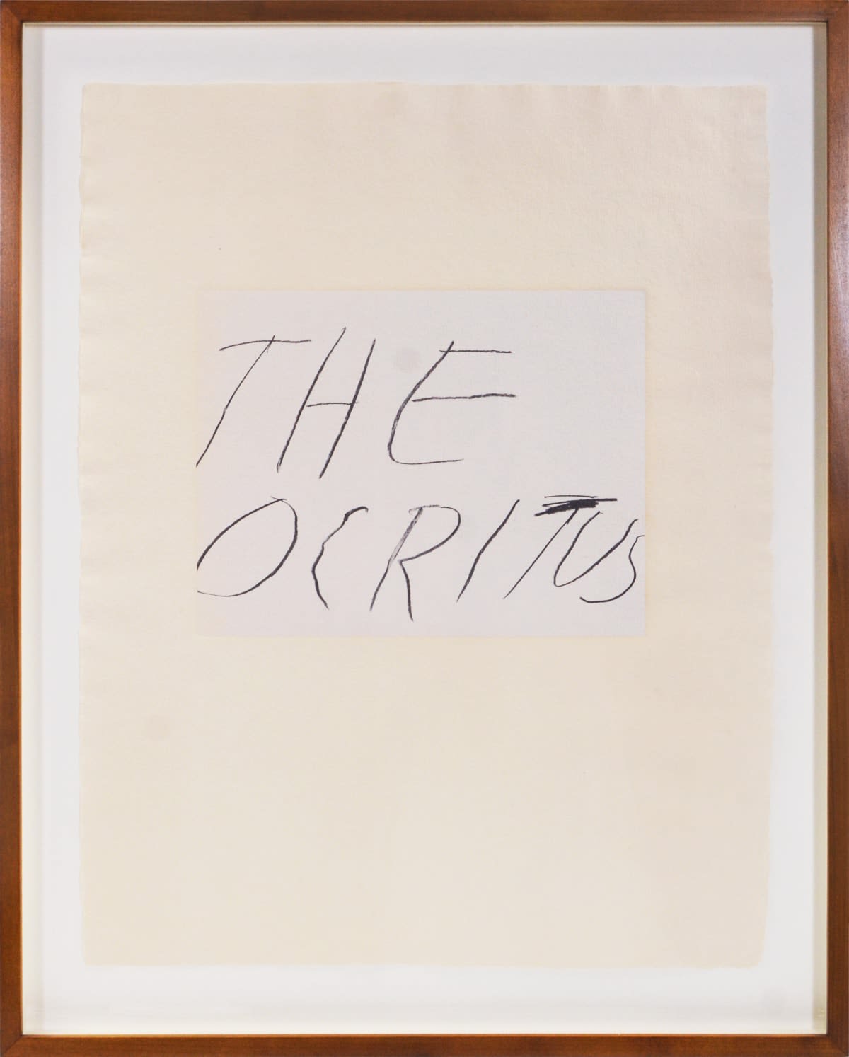 Cy Twombly, Five Greek Poets and a Philosopher, 1978