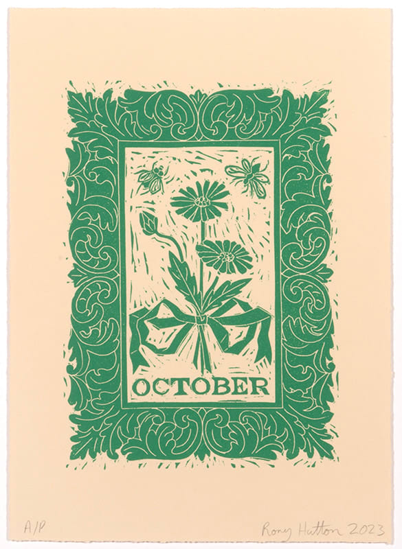 Rory Hutton, Months of the Year, Green, 2023