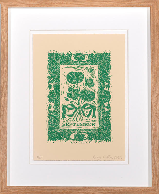 Rory Hutton, Months of the Year, Green, 2023
