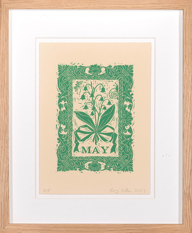Rory Hutton, Months of the Year, Green, 2023