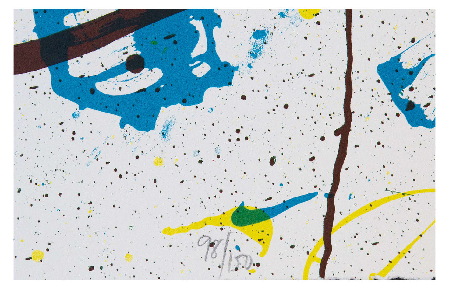 Sam Francis, For the Blue Sons of the Air, 1990