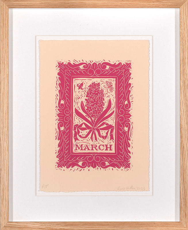 Rory Hutton, Months of the Year, Pink, 2023