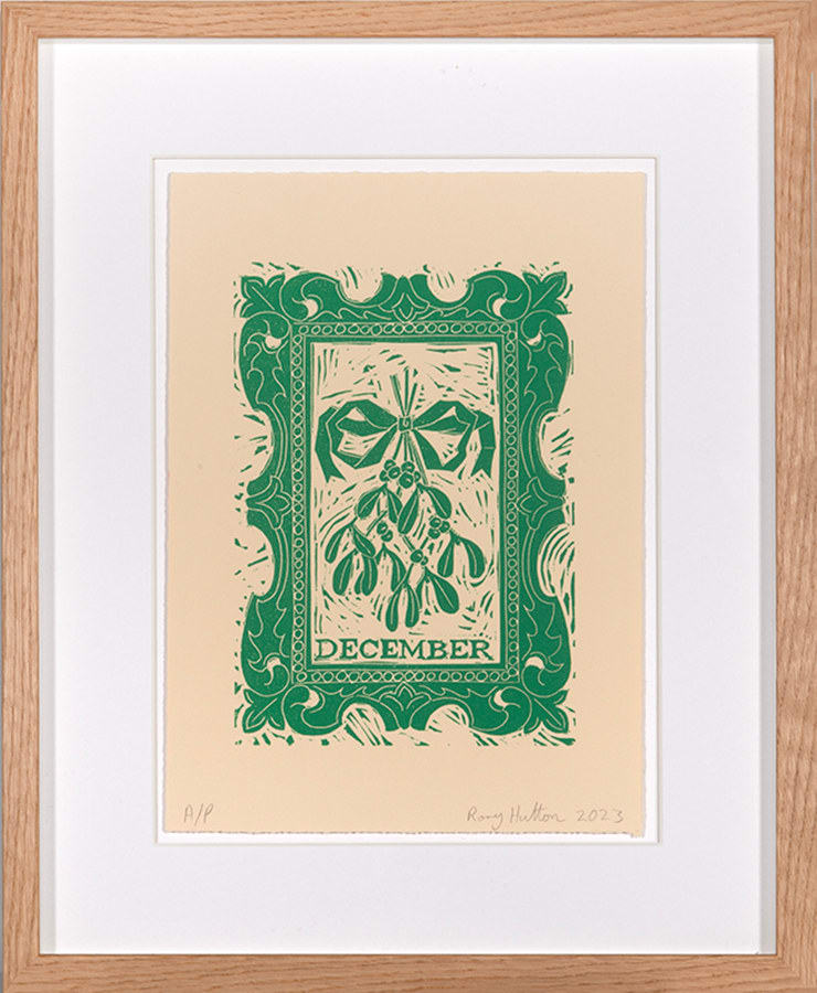 Rory Hutton, December, from Months of the Year, Green, 2023