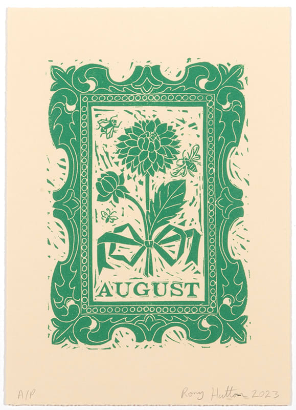 Rory Hutton, Months of the Year, Green, 2023