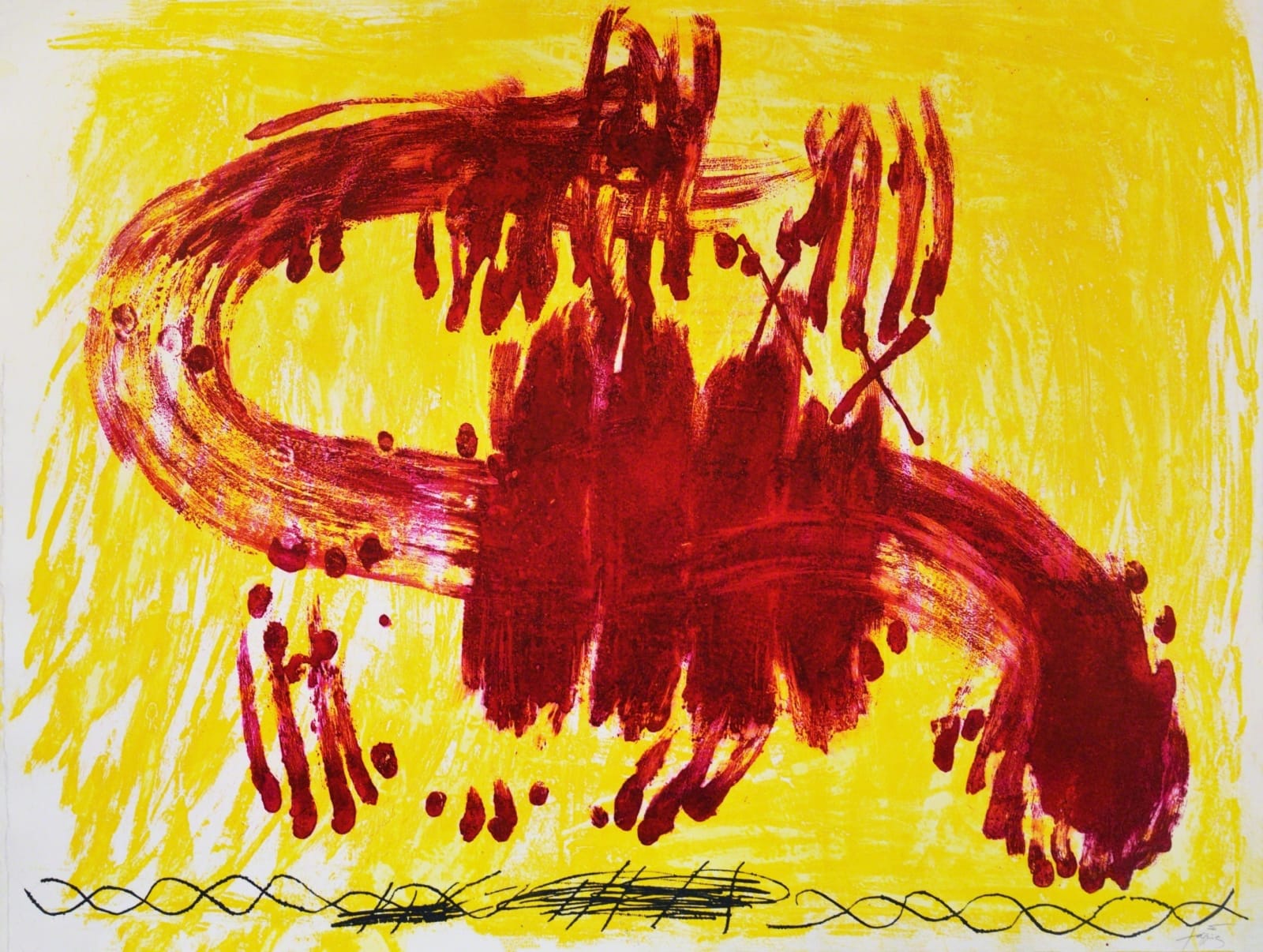 Antoni Tàpies, Antoni Tapies, Suite Catalana, plate 3, 1972, 1972