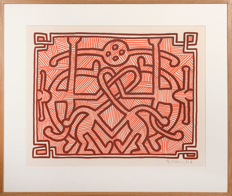 Keith Haring, Chocolate Buddha 1-5, 1989