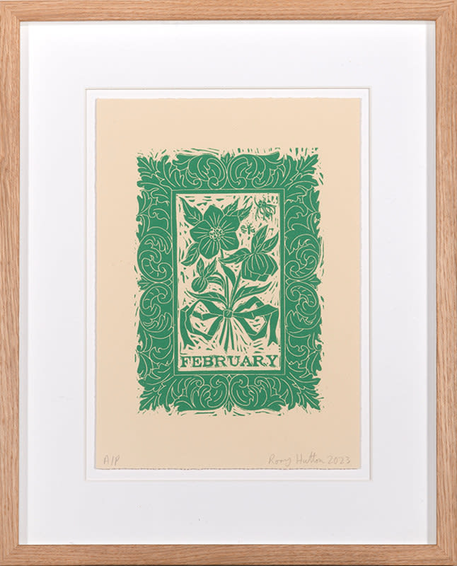 Rory Hutton, Months of the Year, Green, 2023