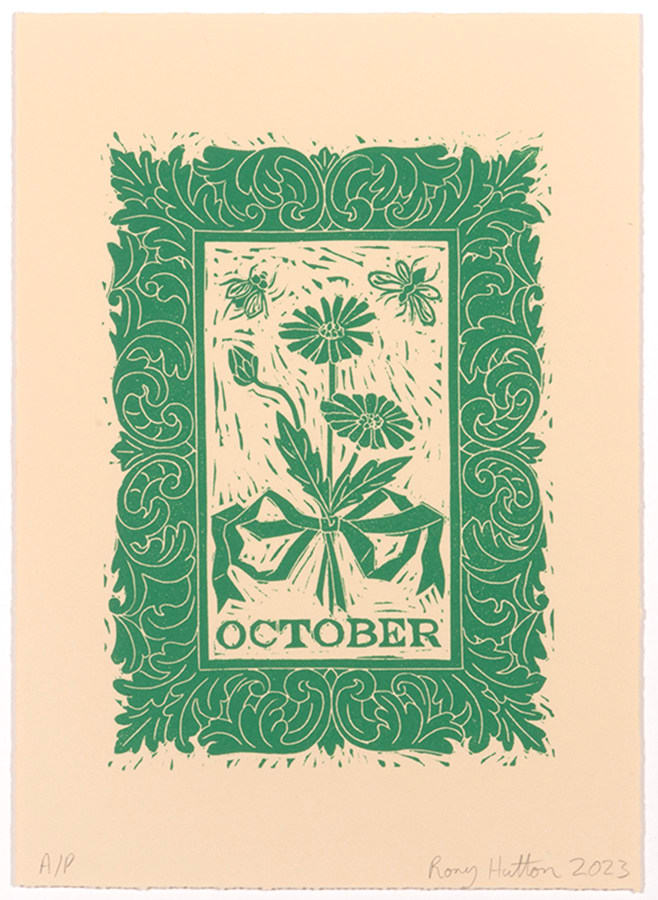 Rory Hutton, October, from Months of the Year, Green, 2023