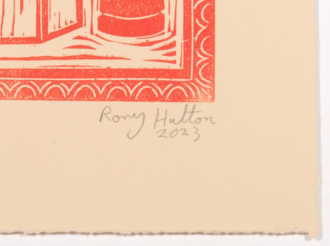Rory Hutton, Potting Shed I (Orange/Purple Ombré), 2023