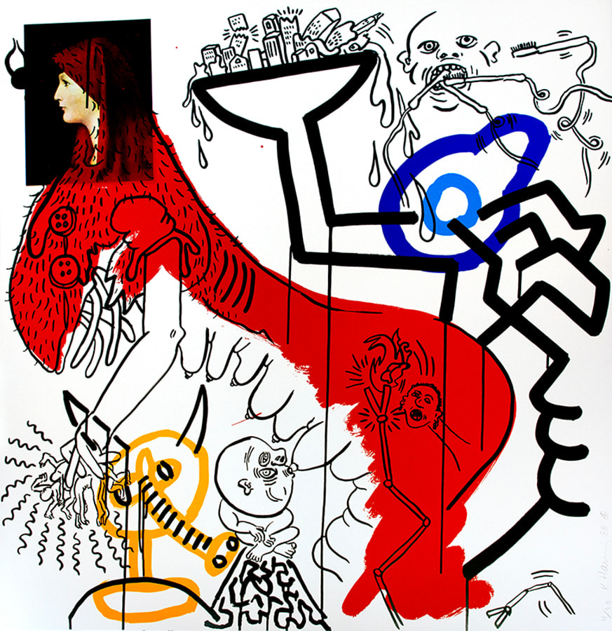 Keith Haring, One Plate, from The Apocalypse Suite, 1988