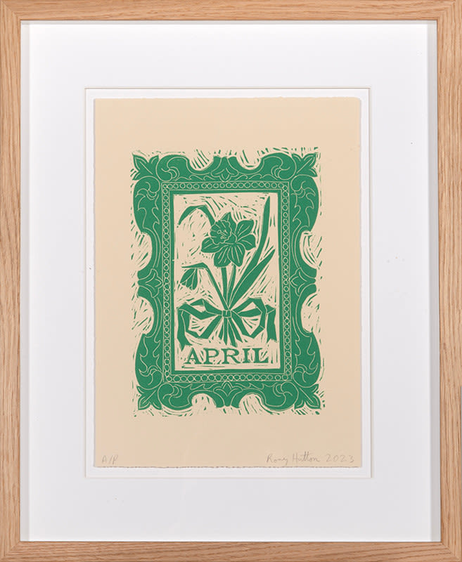Rory Hutton, Months of the Year, Green, 2023