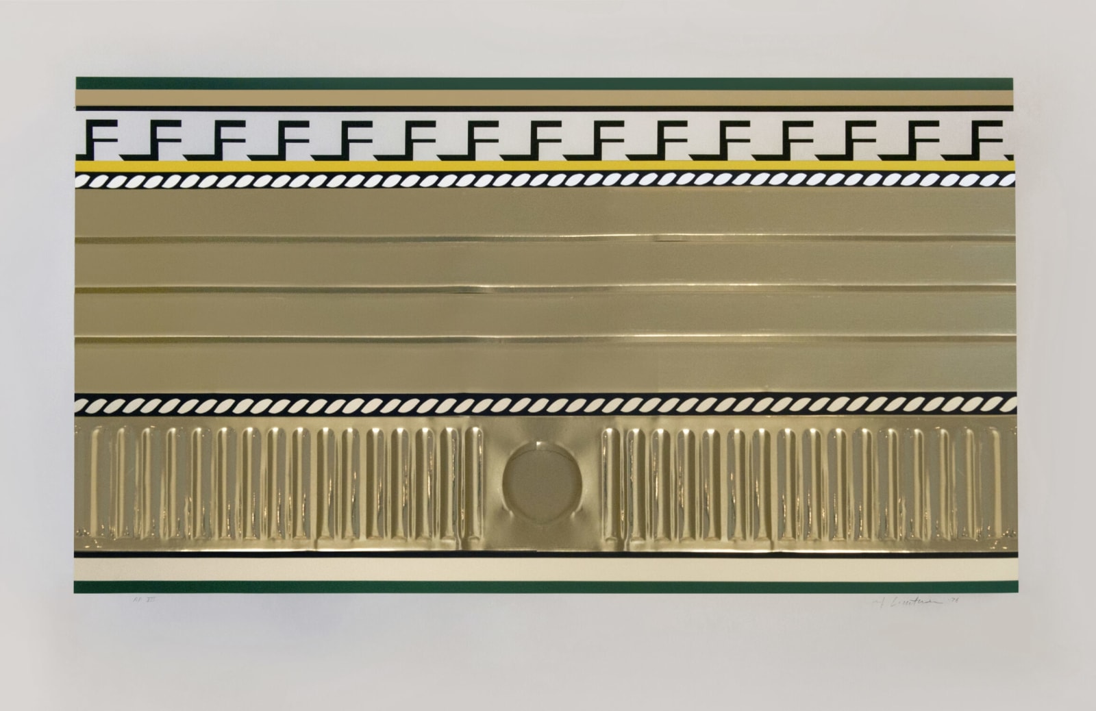 Roy Lichtenstein, Entablature III, from Entablature Series, 1976