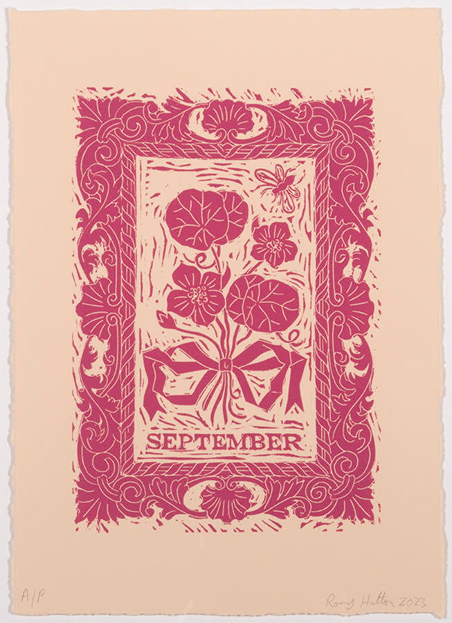 Rory Hutton, September, from Months of the Year, Pink, 2023