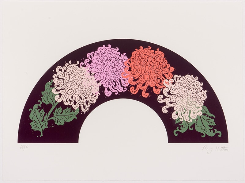 Rory Hutton, Chrysanthemum Bouquet Fan Leaf (Giclée), 2025