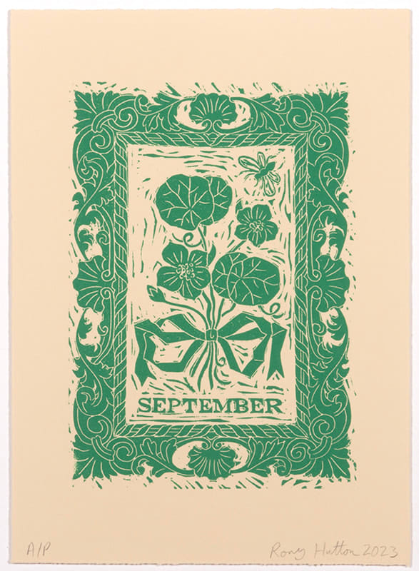 Rory Hutton, Months of the Year, Green, 2023