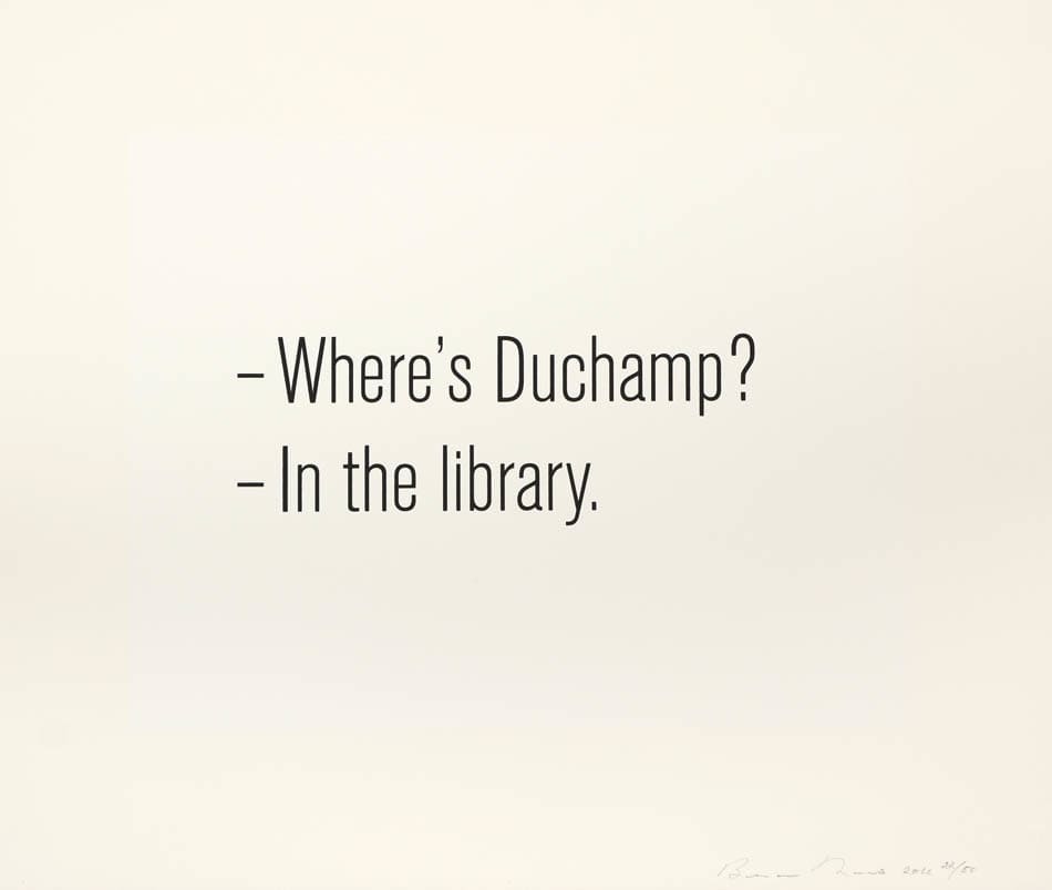 Bethan Huws, Where's Duchamp, 2011