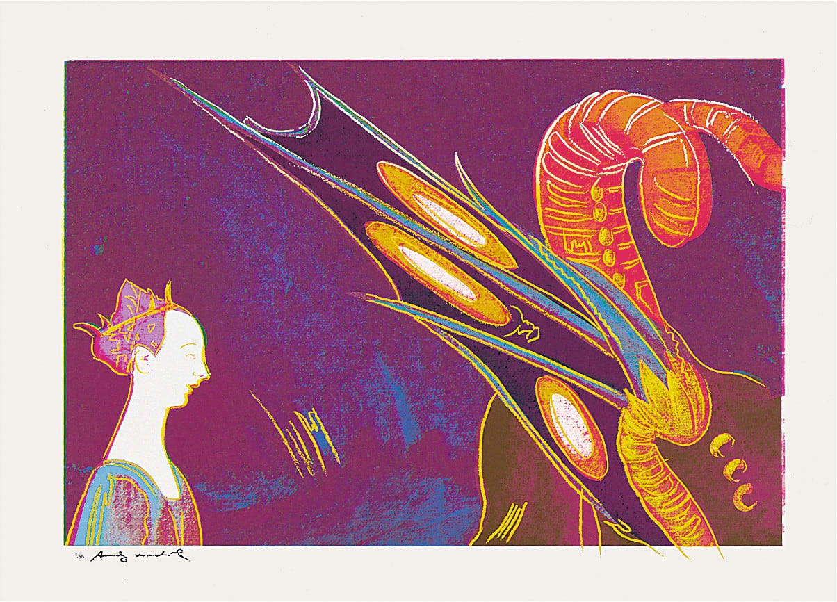 Andy Warhol, St George and the Dragon, Paulo Uccello, 1460, from Details of Renaissance Paintings,, 1984