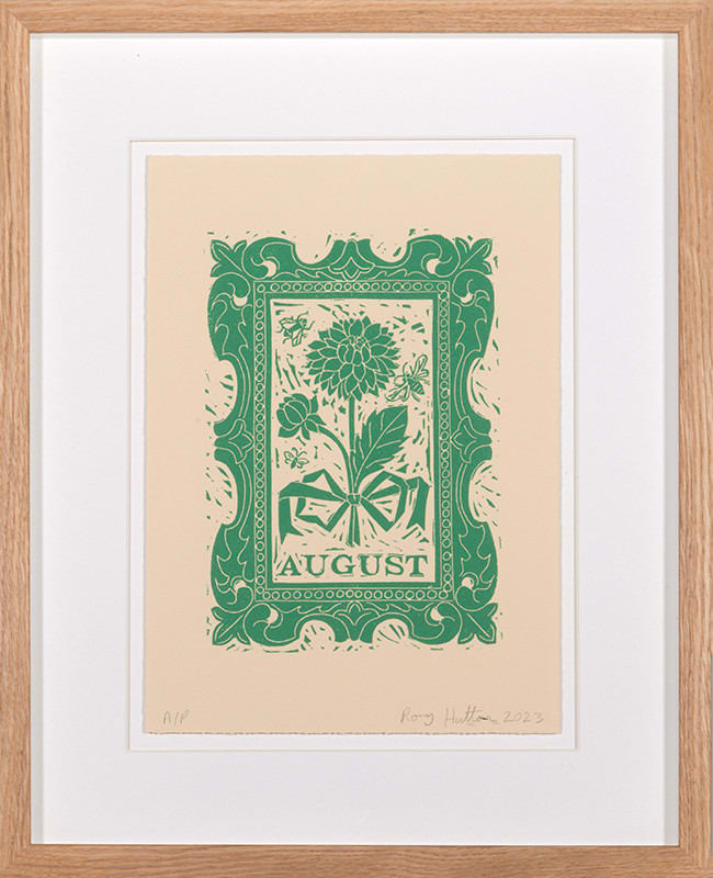 Rory Hutton, Months of the Year, Green, 2023