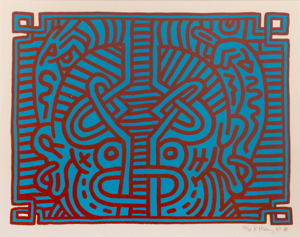 Keith Haring, Chocolate Buddha 1-5, 1989