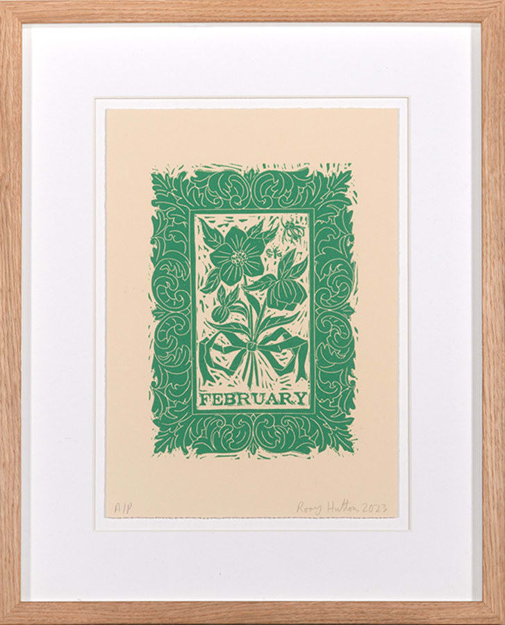 Rory Hutton, February, from Months of the Year, Green, 2023