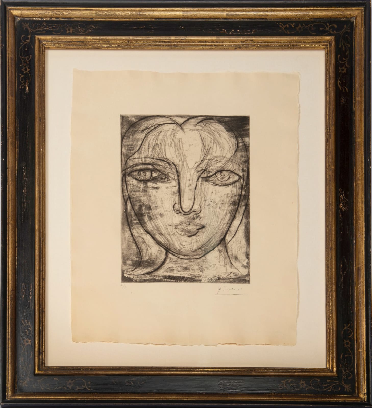 Pablo Picasso, Portrait de Marie-Thérèse de face (Portrait of Marie-Thérèse from the Front), 1934