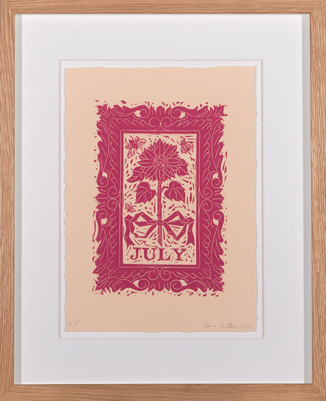 Rory Hutton, Months of the Year, Pink, 2023