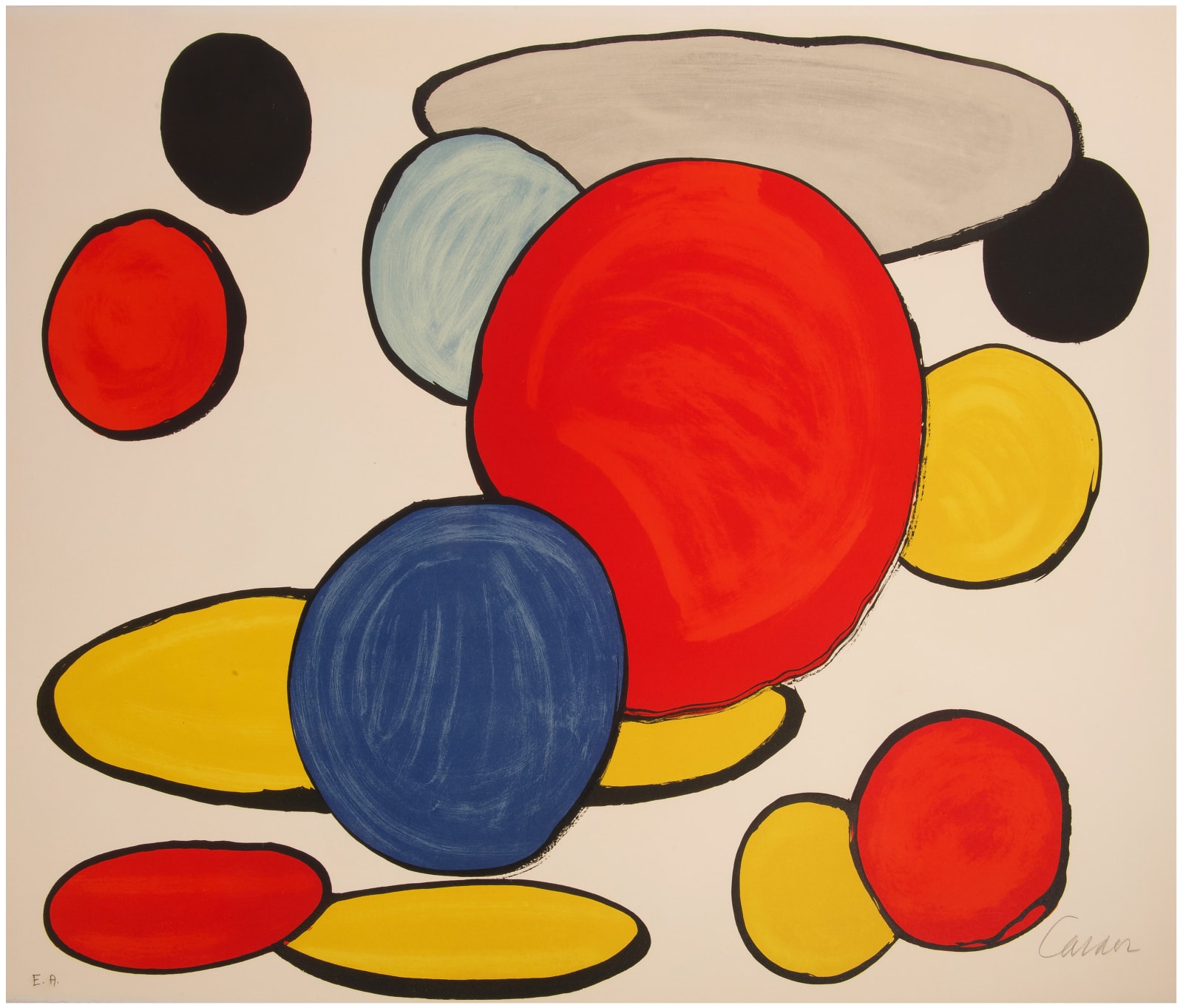 Alexander Calder, Grey Elipse, from Our Unfinished Revolution, 1976