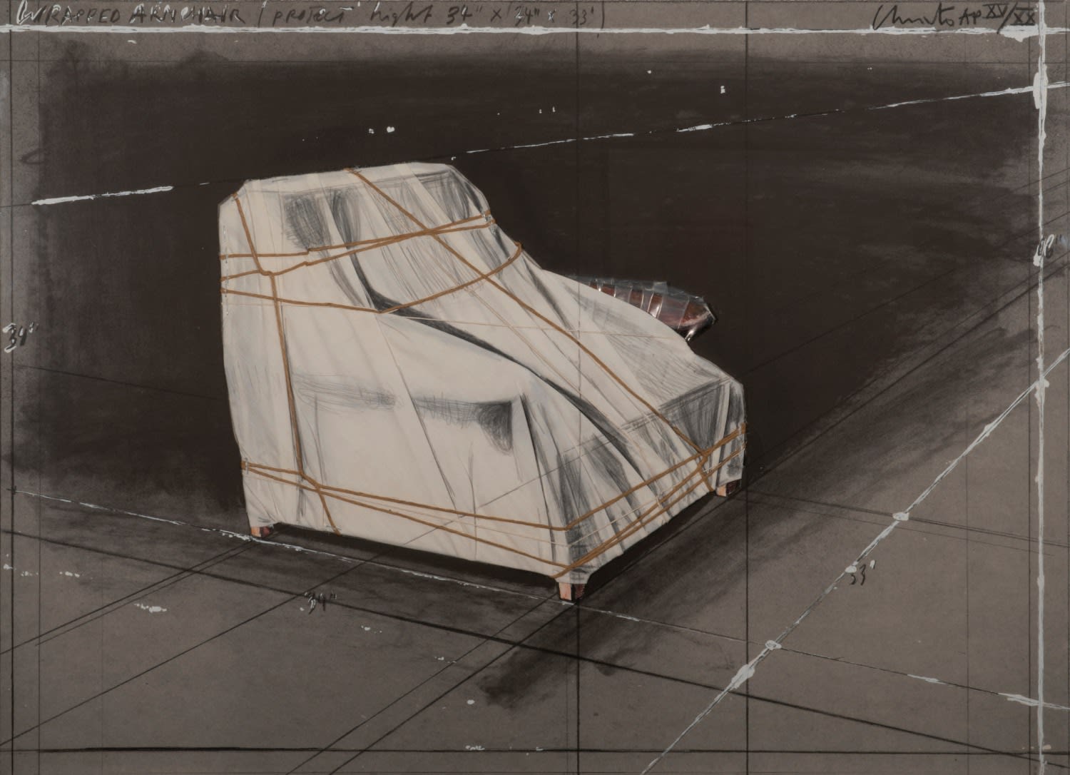 Christo and Jeanne-Claude, Wrapped Armchair Project, 1990