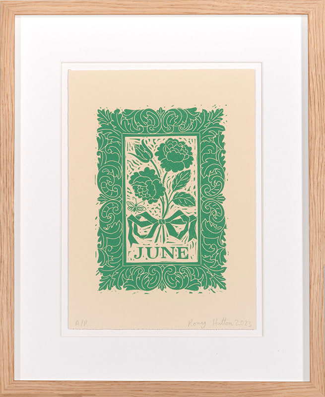 Rory Hutton, Months of the Year, Green, 2023