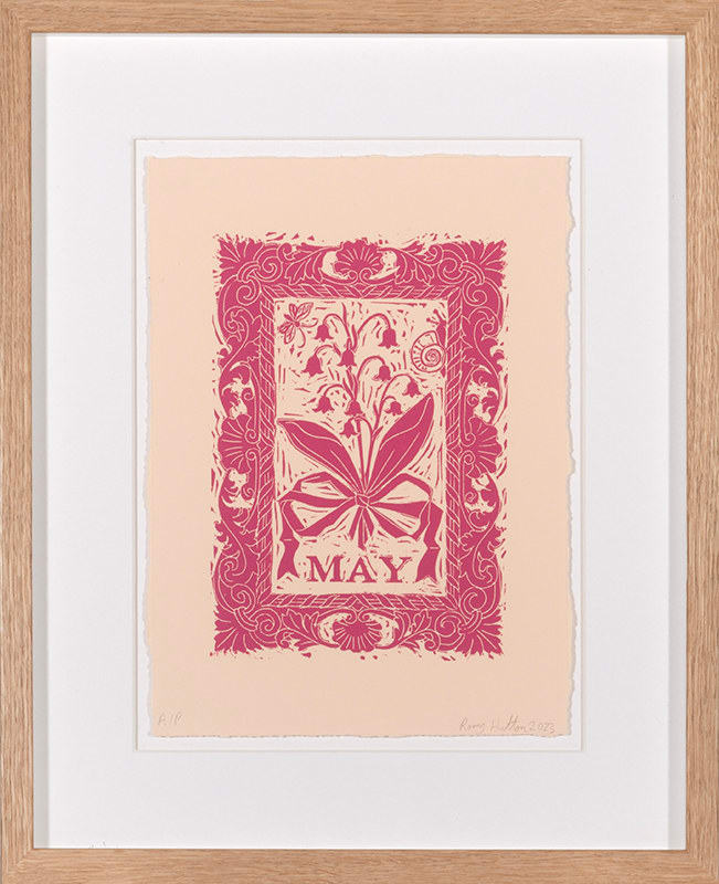 Rory Hutton, Months of the Year, Pink, 2023