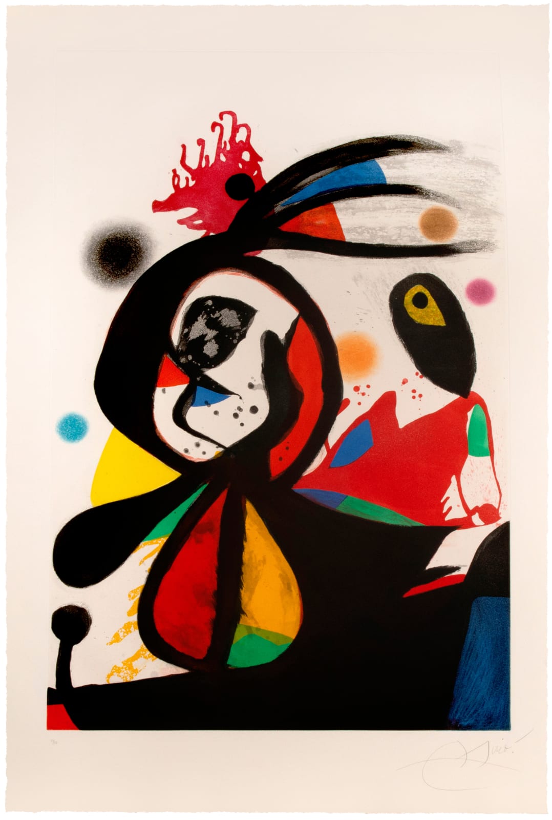 Joan Miró, L'Aigrette Rouge, 1976