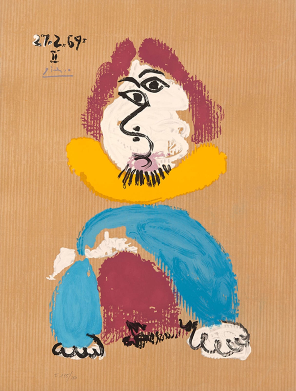 Pablo Picasso, Les Portraits Imaginaries: One Plate, 1969