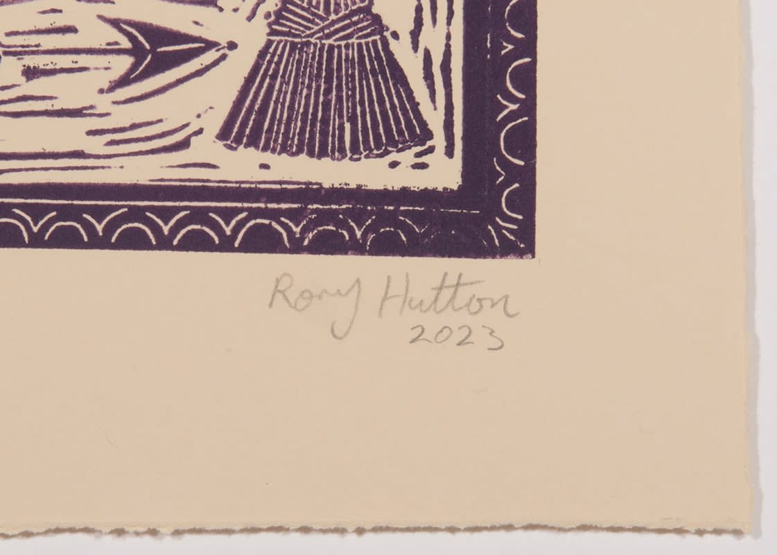 Rory Hutton, Potting Shed II (Green/Purple Ombré), 2023