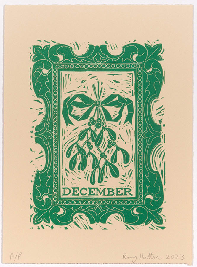 Rory Hutton, December, from Months of the Year, Green, 2023