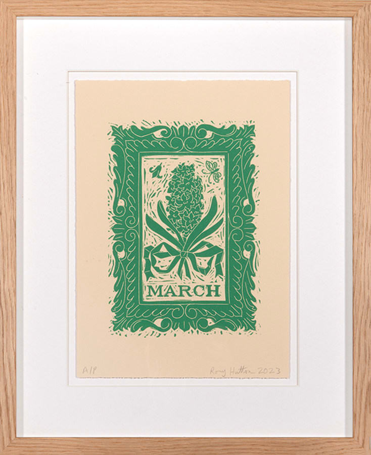Rory Hutton, Months of the Year, Green, 2023