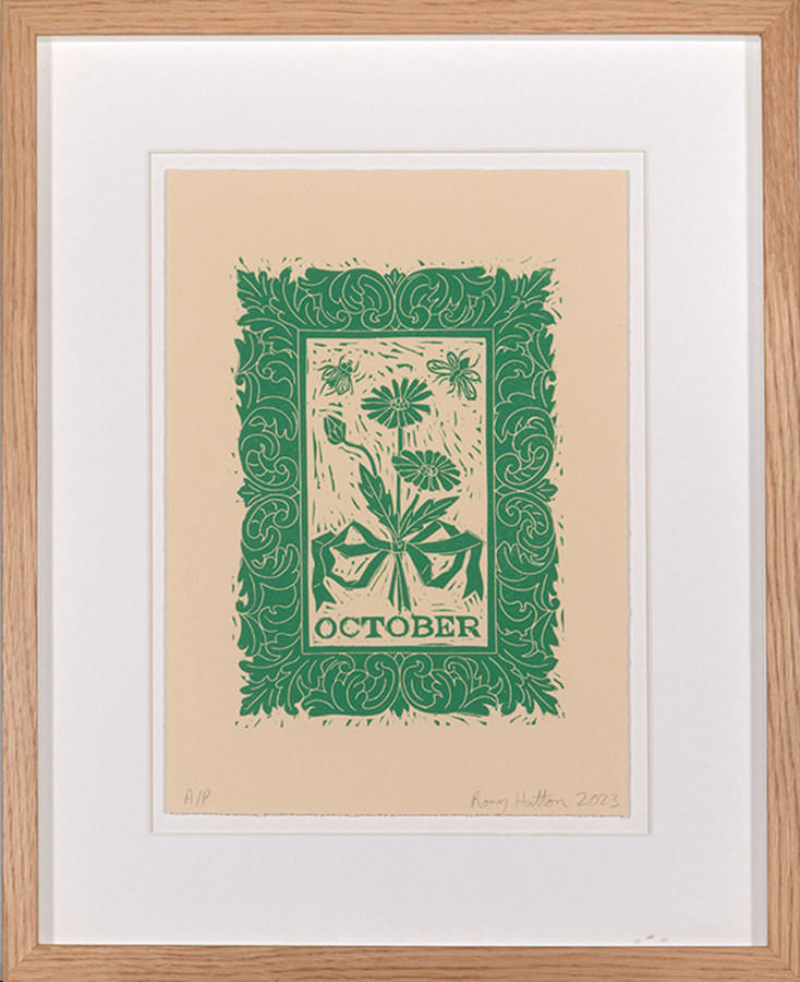 Rory Hutton, October, from Months of the Year, Green, 2023
