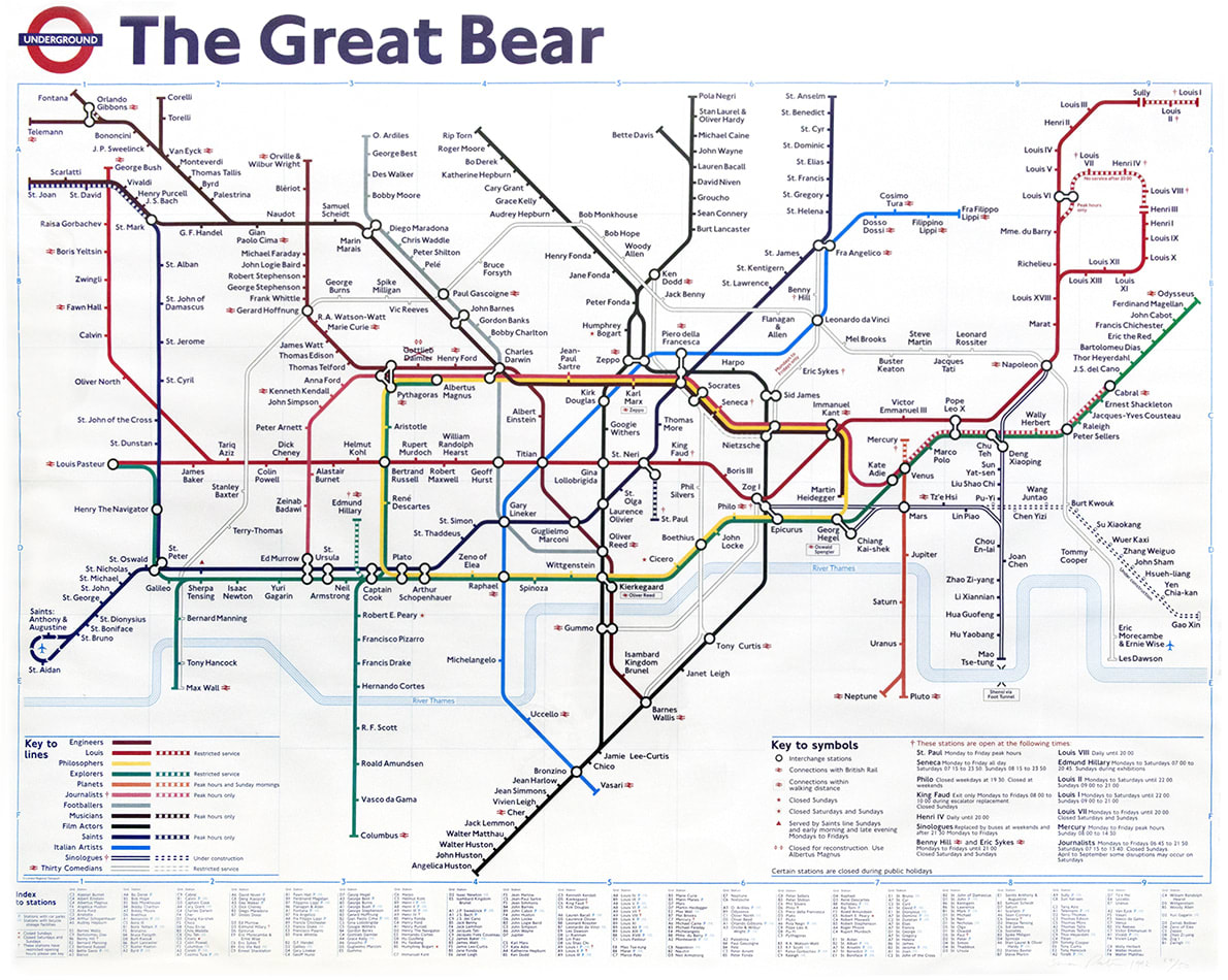 Simon Patterson, The Great Bear, 1992