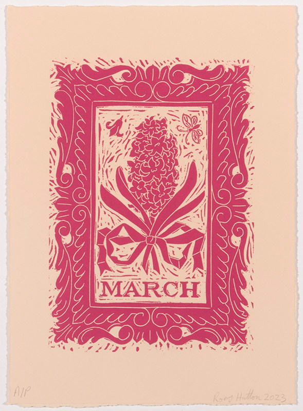 Rory Hutton, Months of the Year, Pink, 2023