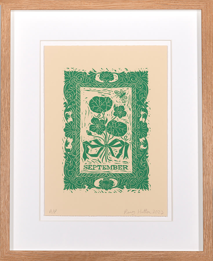 Rory Hutton, September, from Months of the Year, Green, 2023