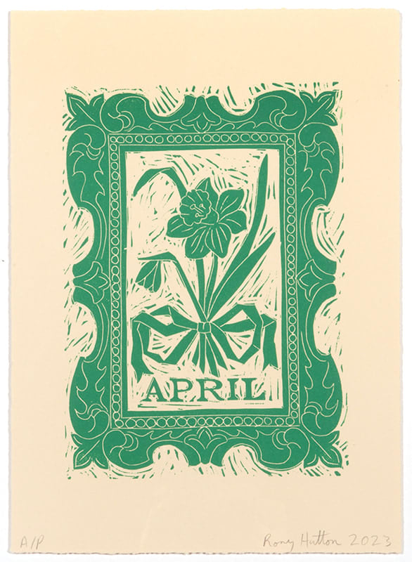 Rory Hutton, Months of the Year, Green, 2023