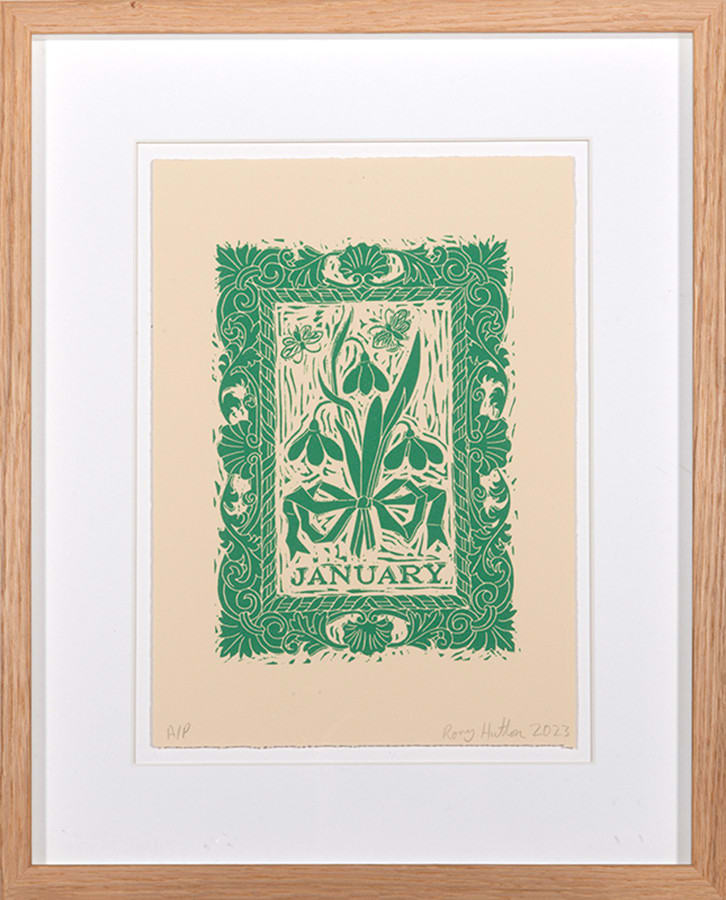 Rory Hutton, Months of the Year, Green, 2023