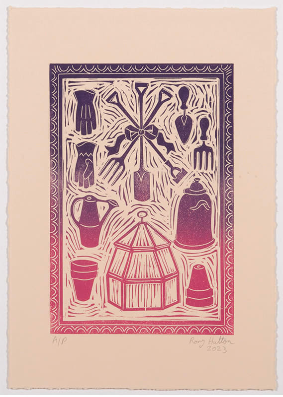 Rory Hutton, Potting Shed I (Pink/Purple Ombré), 2023